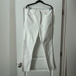 LOFT White Skinny Jeans - Raw Hem NWT
